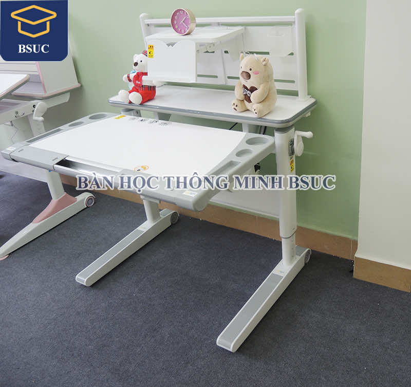 Mẫu bàn học thông minh điều chỉnh chiều cao thuỷ lực mẫu bàn học thông minh