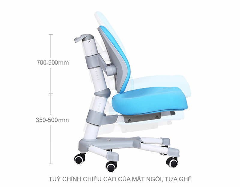 Mẫu ghế được thiết kế có thể thay đổi chiều cao phù hợp Mẫu ghế được thiết kế có thể thay đổi chiều cao phù hợp