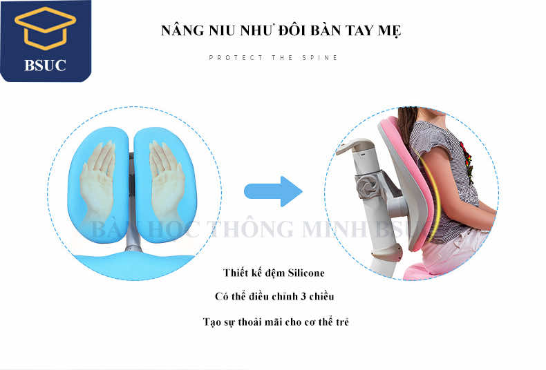 Ghế học sinh chống gù lưng DRY-601 Ghế học sinh chống gù lưng DRY-601