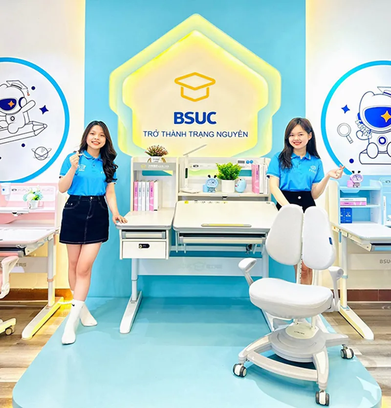 Showroom bàn học thông minh chống gù BSUC