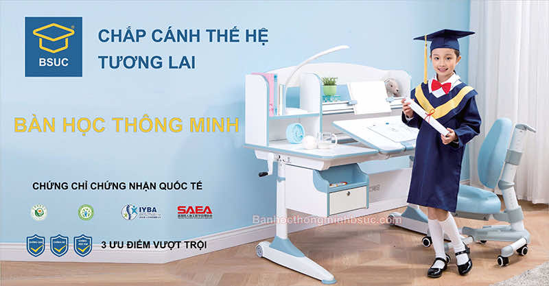 Bàn học thông minh chống gù chống cận cao cấp Bàn học thông minh chống gù chống cận cao cấp