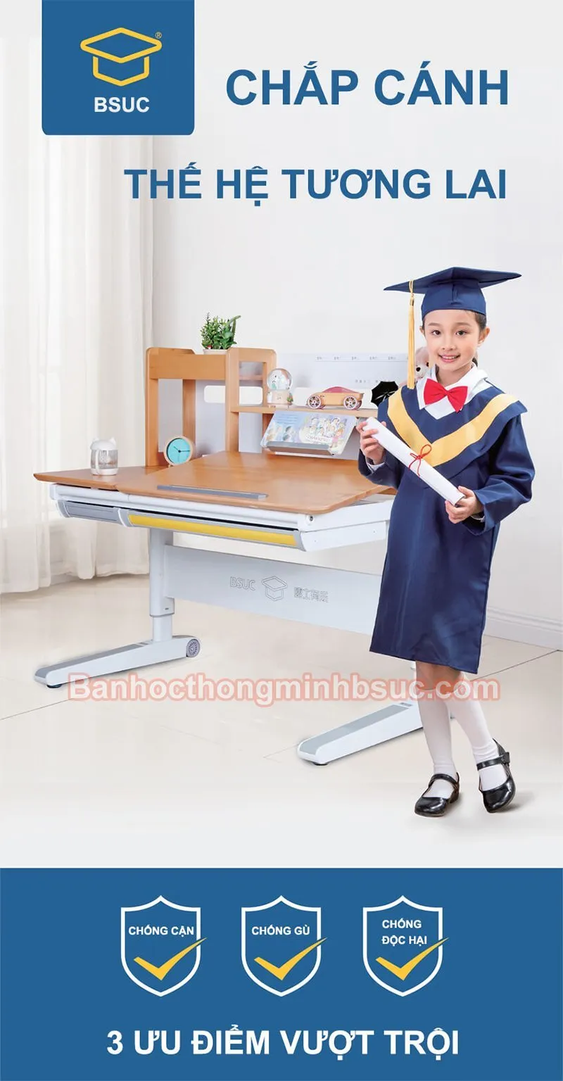 bàn học chống gù chống cận