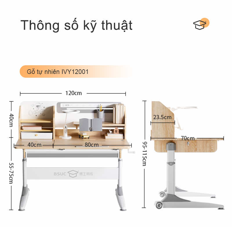 Kích thước bàn học sinh tiêu chuẩn cho bé lớp 1 Kích thước bàn học sinh tiêu chuẩn cho bé lớp 1