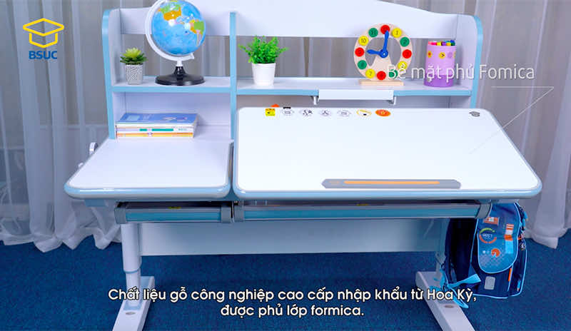 Chất liệu gỗ công nghiệp cao cấp nhập khẩu từ Hoa Kỳ và được phủ lớp Fomica mat-ban-hocChất liệu gỗ công nghiệp cao cấp nhập khẩu từ Hoa Kỳ và được phủ lớp Fomica