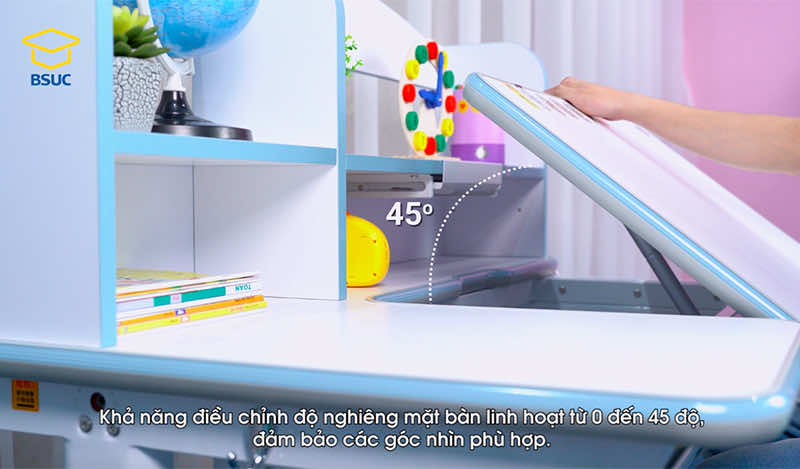 Khả năng điều chỉnh độ nghiêng mặt bàn linh học đảm bảo các góc nhìn phù hợp Khả năng điều chỉnh độ nghiêng mặt bàn linh học đảm bảo các góc nhìn phù hợp