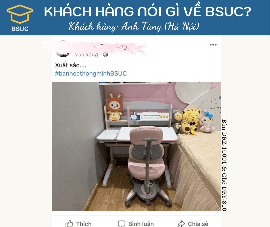 FEEDBACK CỦA CÁC KHÁCH HÀNG THÂN YÊU VỀ BSUC 58 Feedback ngắn gọn nhưng siêu chất lượng của anh Tùng (Hà Nội).