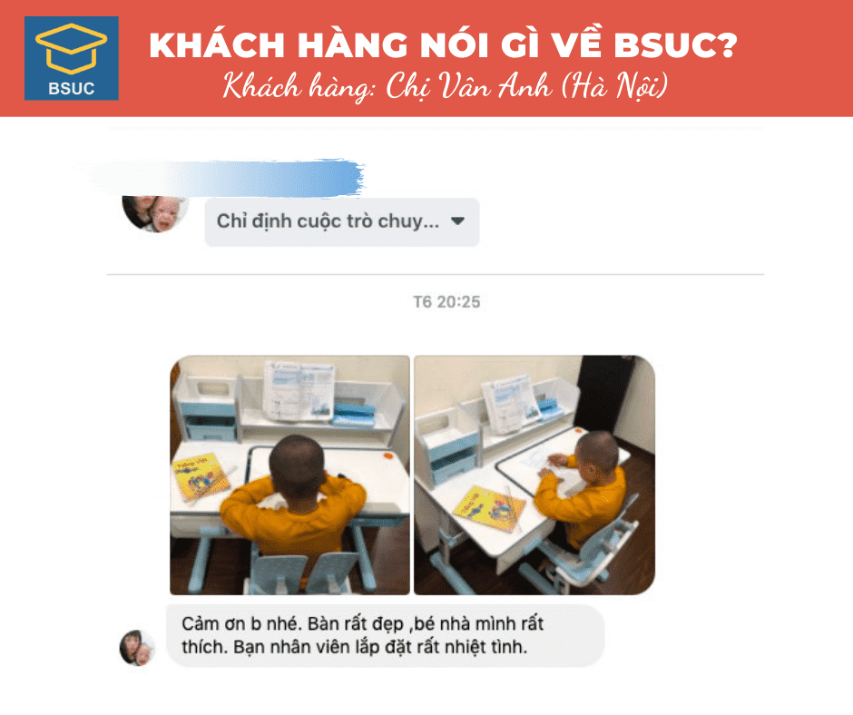 FEEDBACK CỦA CÁC KHÁCH HÀNG THÂN YÊU VỀ BSUC 82 Đánh giá về sản phẩm BSUC từ gia đình chị Vân Anh (Hà Nội).