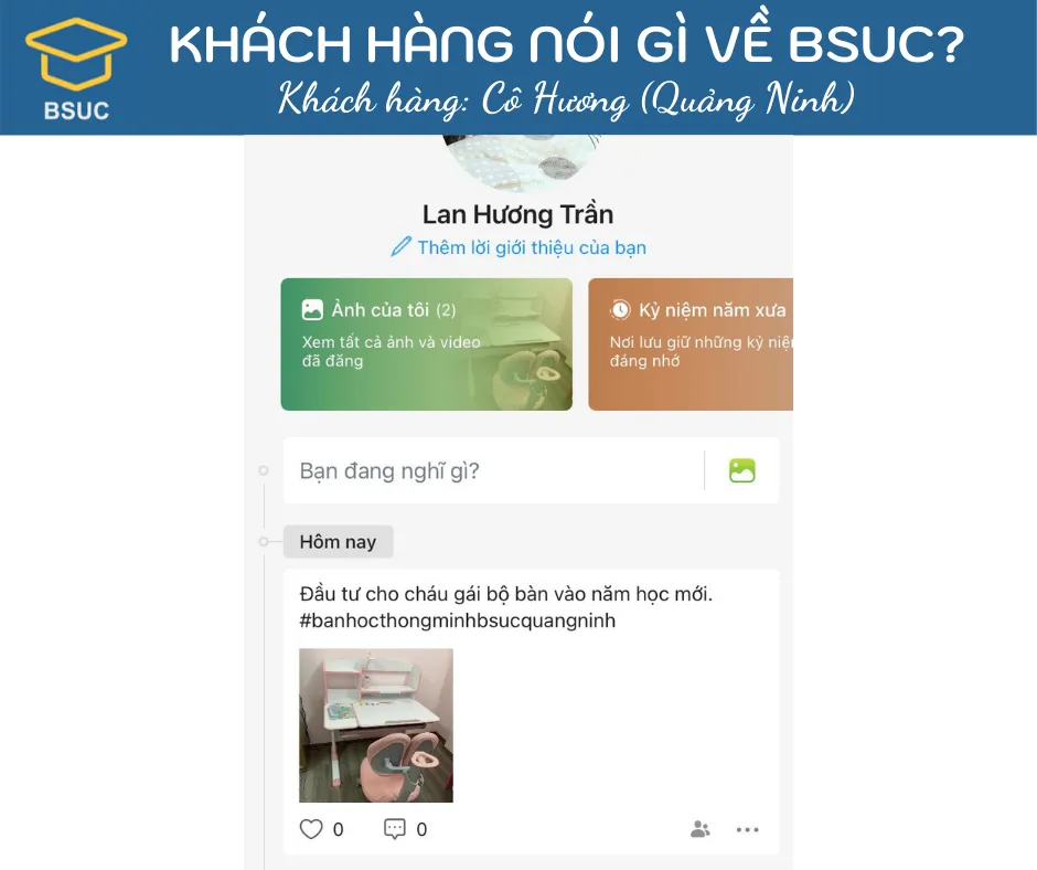 Cô Hương (Quảng Ninh) sắm bàn ghế cho cháu yêu.