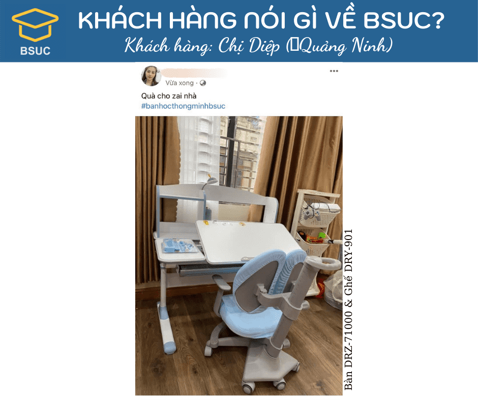 FEEDBACK CỦA CÁC KHÁCH HÀNG THÂN YÊU VỀ BSUC 42 Quà tặng cho con trai yêu bước vào năm học mới.