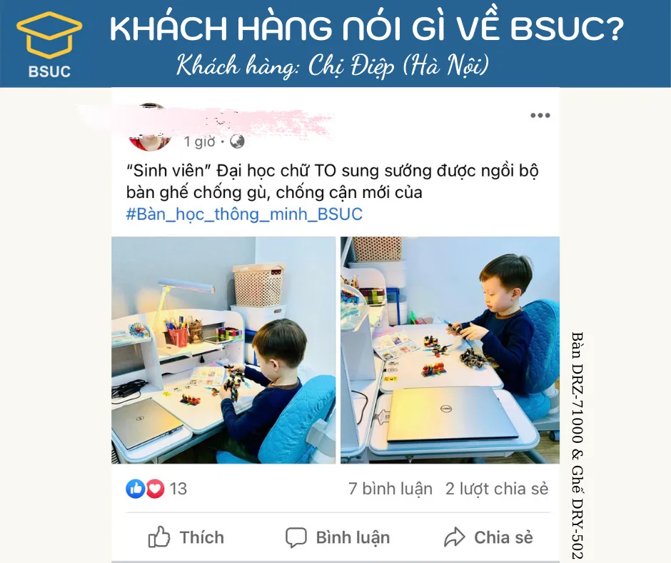 Khách hàng chị Điệp (Hà Nội) tin dùng sản phẩm BSUC.