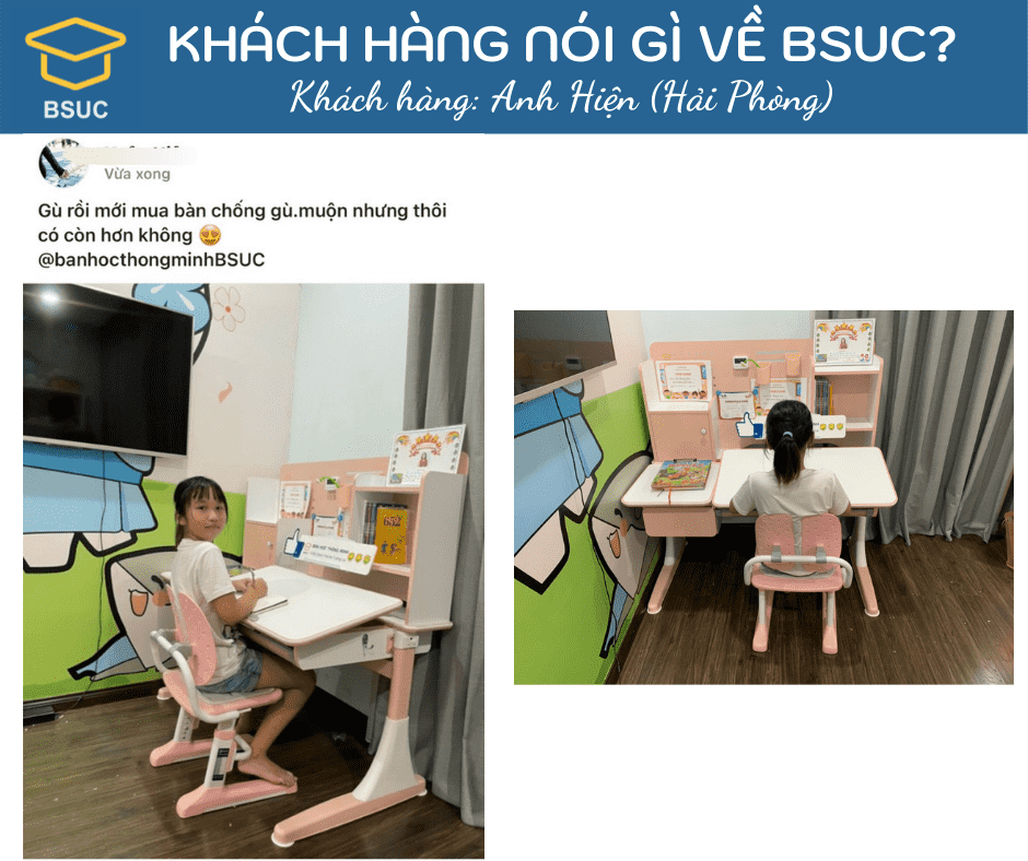 FEEDBACK CỦA CÁC KHÁCH HÀNG THÂN YÊU VỀ BSUC 44 Gia đình anh Hiện (Hải Phòng) đầu tư cho con gái yêu.