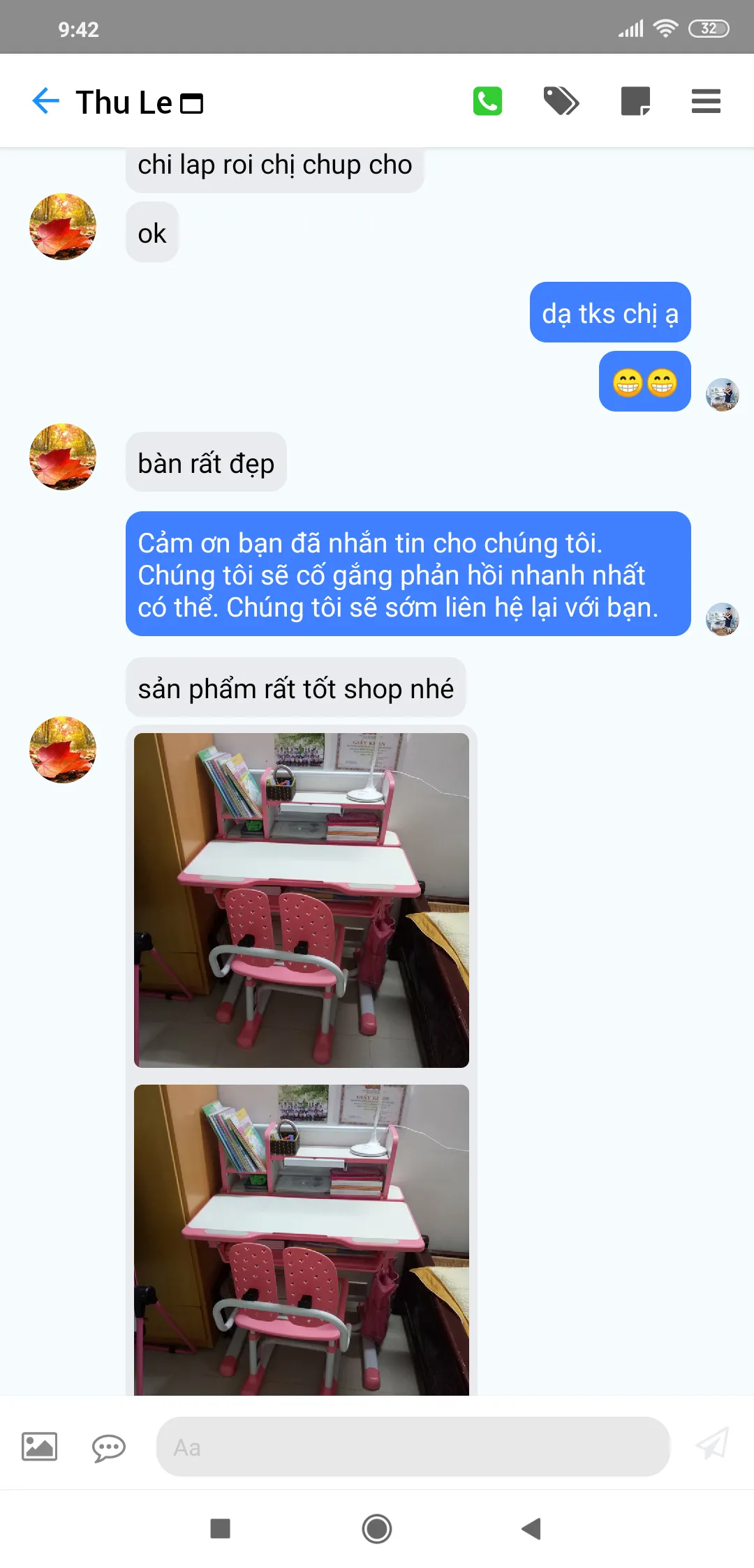 Feed back của chị Thu Le