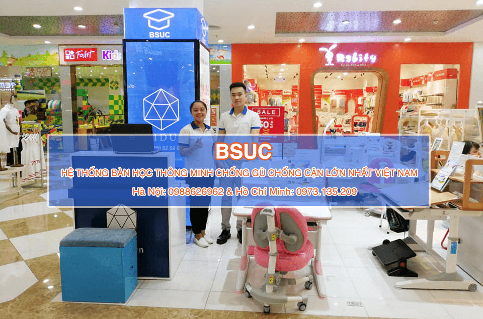 Gian hàng bàn học chống gù chống cận Bsuc ở Times City