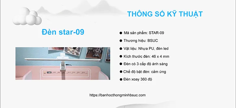 Đèn Học Chống Cận STAR-09 1 Đèn Học Star 09