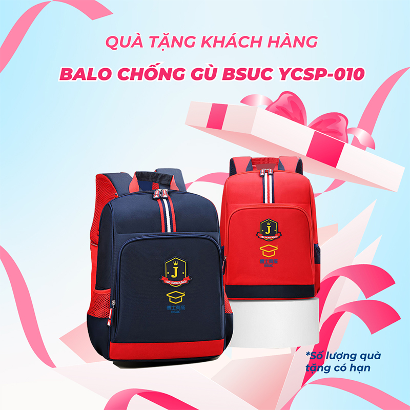 Bàn học thông minh tích hợp đèn phổ quang Ultra-12009 ghế DRY-618 23 Quà tặng balo chống gù YCSP-010 của BSUC cho con
