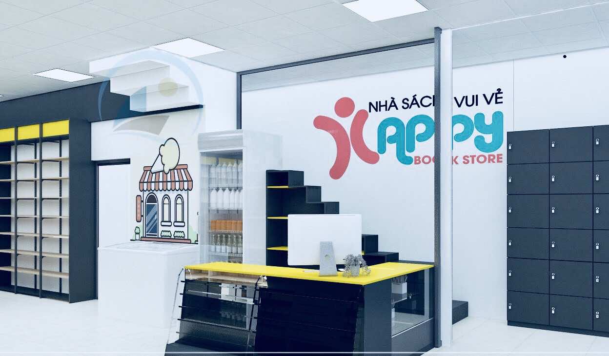 Showroom được thiết kế theo phong cách hiện đại, tạo sức hút đối với trẻ em