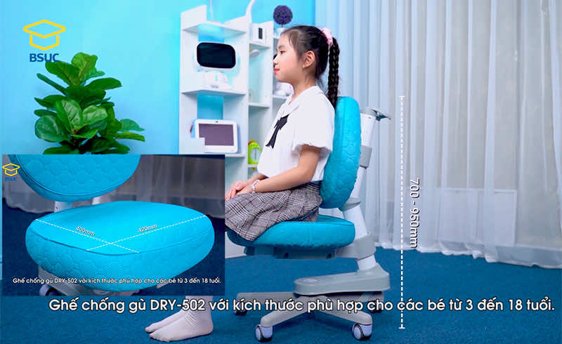 Kích thước chi tiết của ghế DRY-502 Kích thước chi tiết của ghế DRY-502