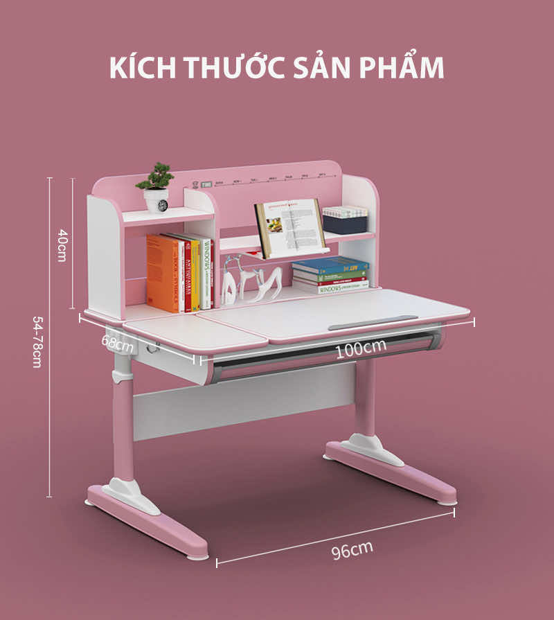 Kích thước bàn học chống gù DA-10003V1
