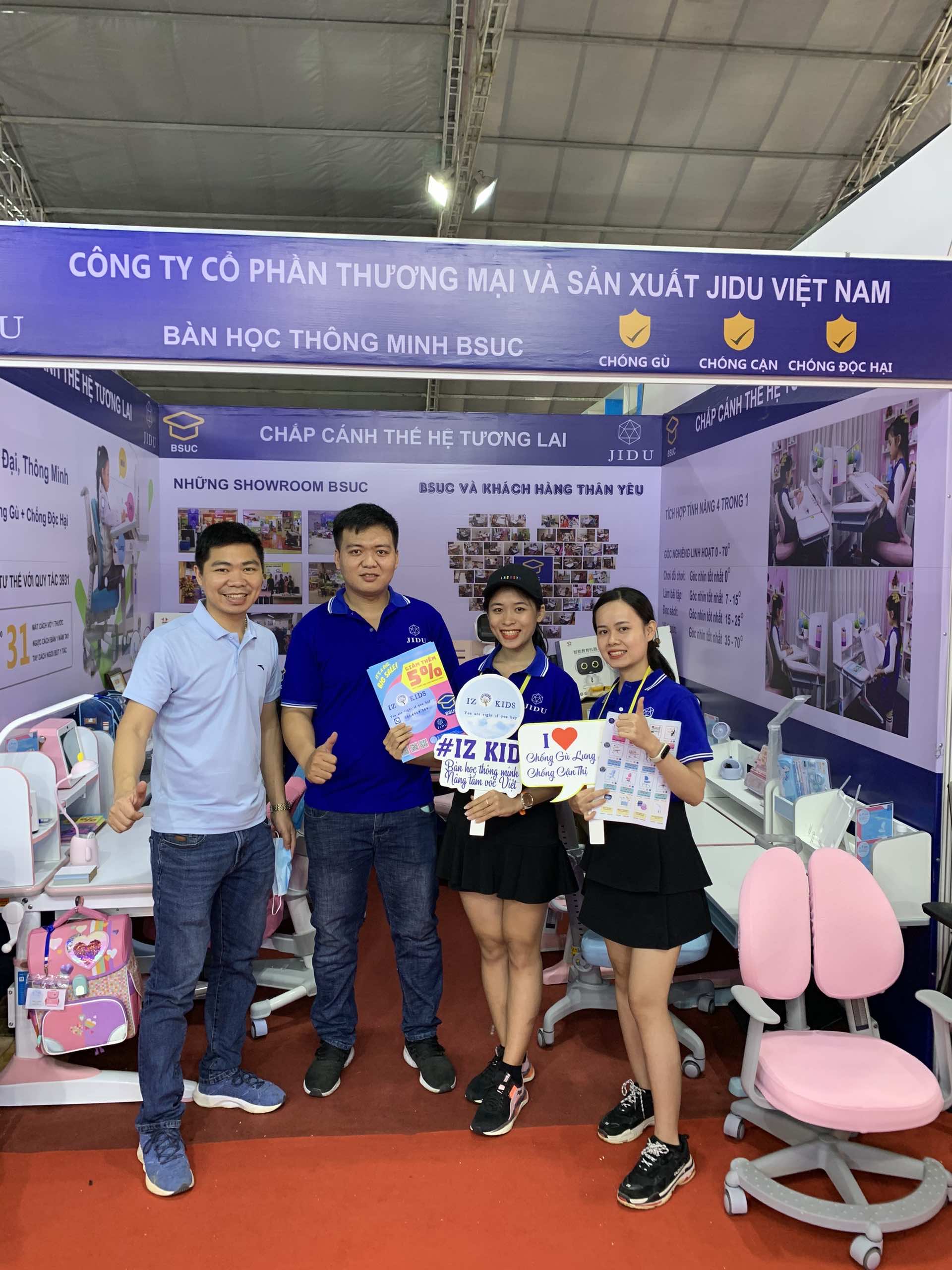 Jidu Việt Nam tham dự Triển lãm với gian hàng Bàn Học Thông Minh BSUC.