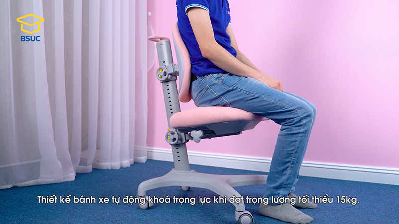 Bánh xe ghế DRY-808 tự động khoá khi có trọng lực tác động lên ghế Bánh xe ghế DRY-808 tự động khoá khi có trọng lực tác động lên ghế