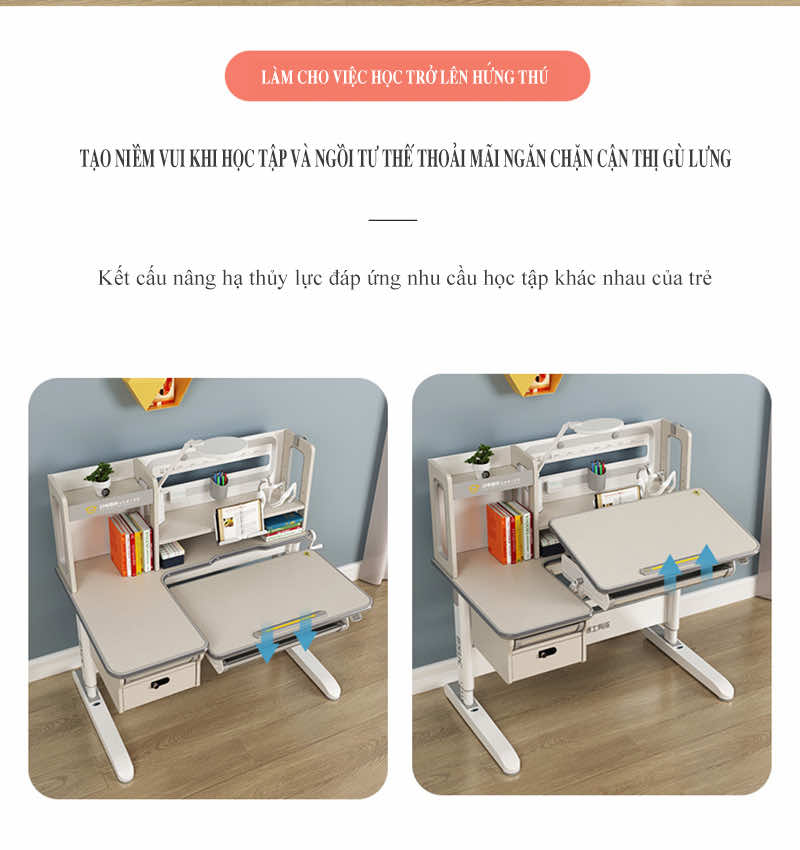Kết cấu nâng hạ thủy lực đáp ứng nhu cầu học tập khác nhau của trẻ Kết cấu nâng hạ thủy lực đáp ứng nhu cầu học tập khác nhau của trẻ