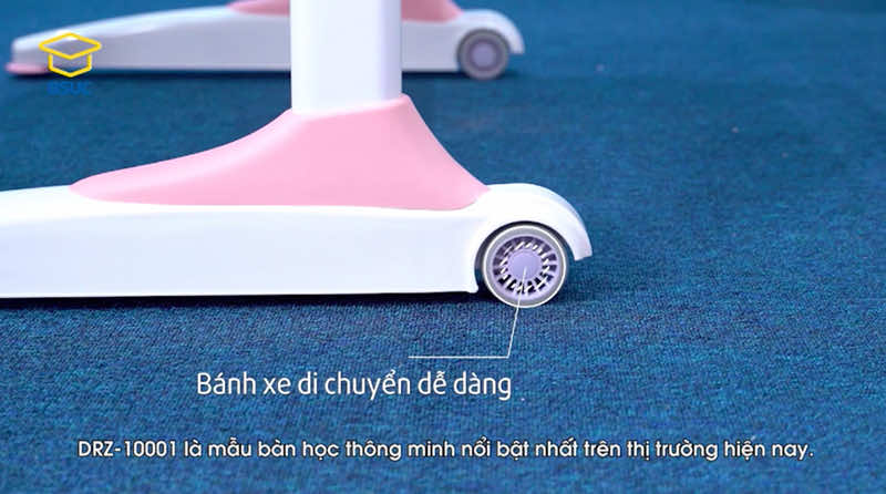 Bánh xe di chuyển dễ dàng
