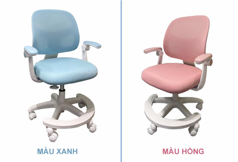 Ghế JD-505M có màu xanh và màu hồng