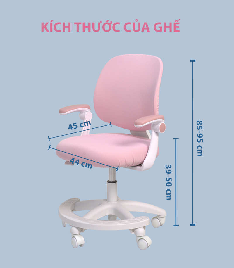 Kích thước của ghế chống gù trẻ em JD-505M