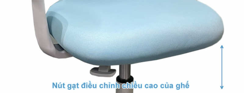Nút gạt điều chỉnh chiều cao của ghế