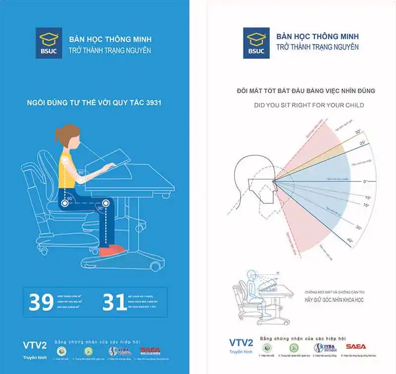 Ghế chống gù giúp tránh tình trạng gù lưng, cận thị khi học