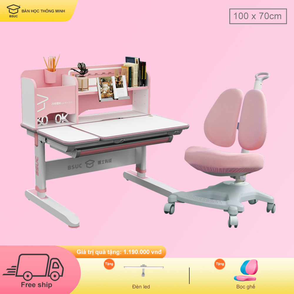 Bàn học chống gù lưng trẻ em DRZ-10008 ghế DRY-816 1 Bàn 10008 816