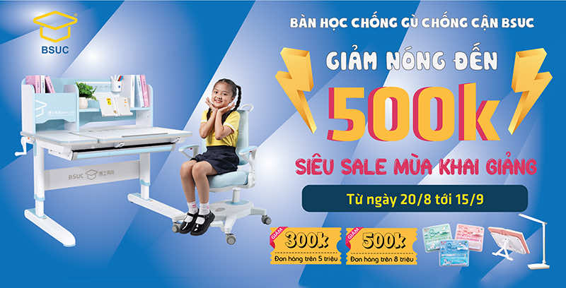 Sale up 50%, voucher #300.000đ #500.000đ cho các sản phẩm bàn ghế thông minh tại BSUC khuyen-mai-sale-up-50