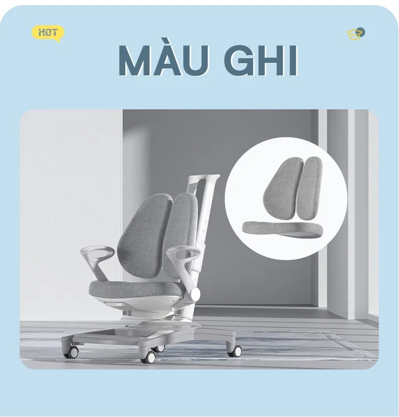 Ghế DRY-818 màu ghi