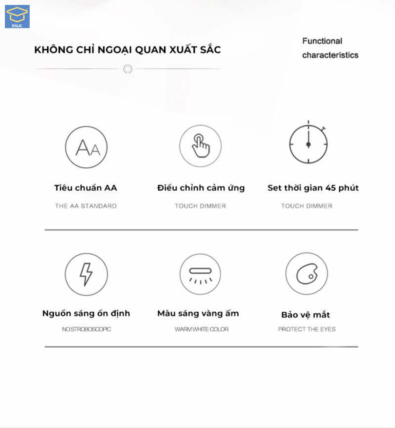 Đèn học và làm việc chống cận YC-HYD029 - ảnh 7