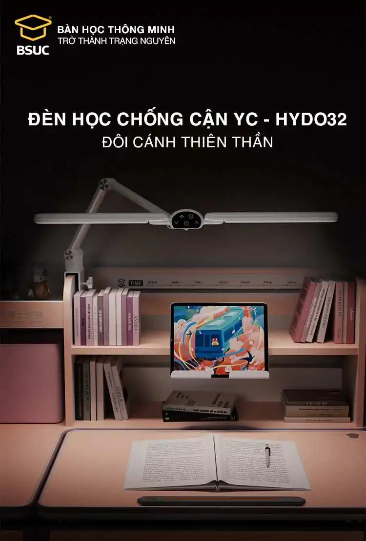 Thiết kế của đèn học và làm việc chống cận YC - HYD032