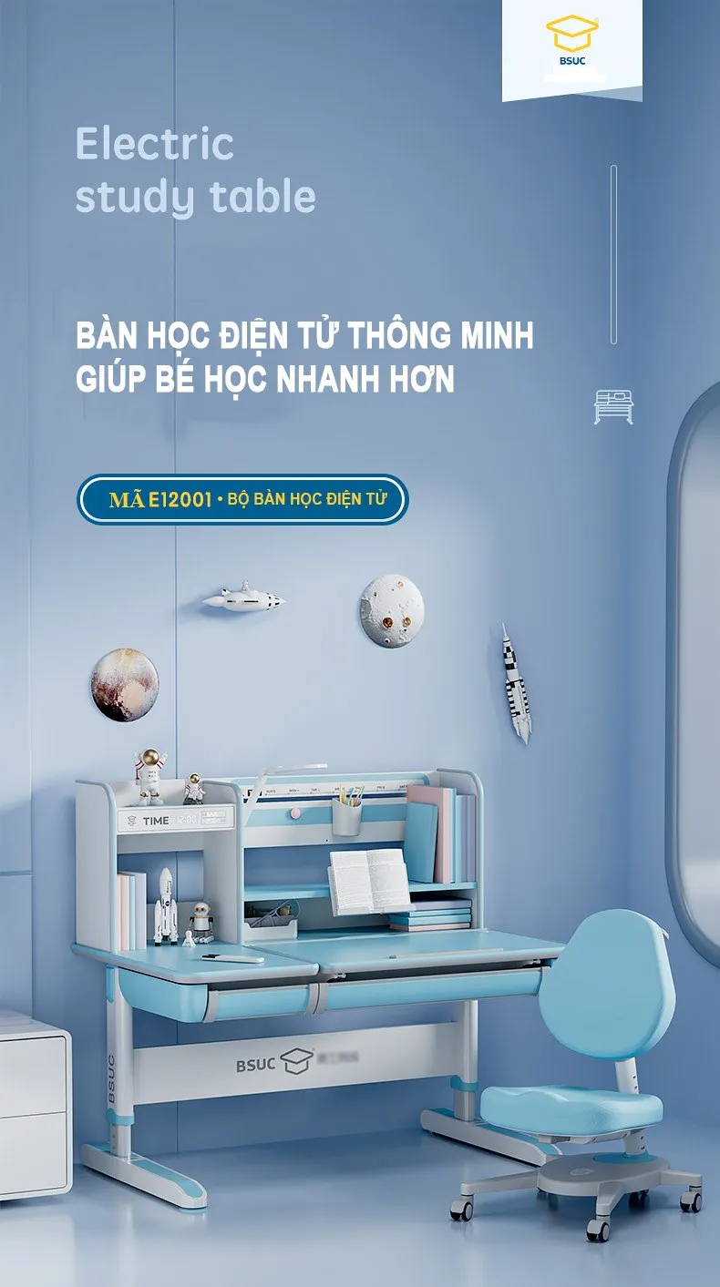 Bàn học chống gù Hồ Chí Minh giúp ngăn ngừa gù lưng và cận thị nhờ có nhiều tiện ích cải tiến so với những chiếc bàn học thông thường