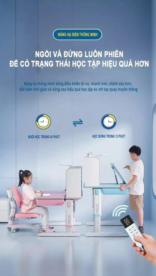 Tại sao mặt bàn học chống gù cần điều chỉnh độ nghiêng?