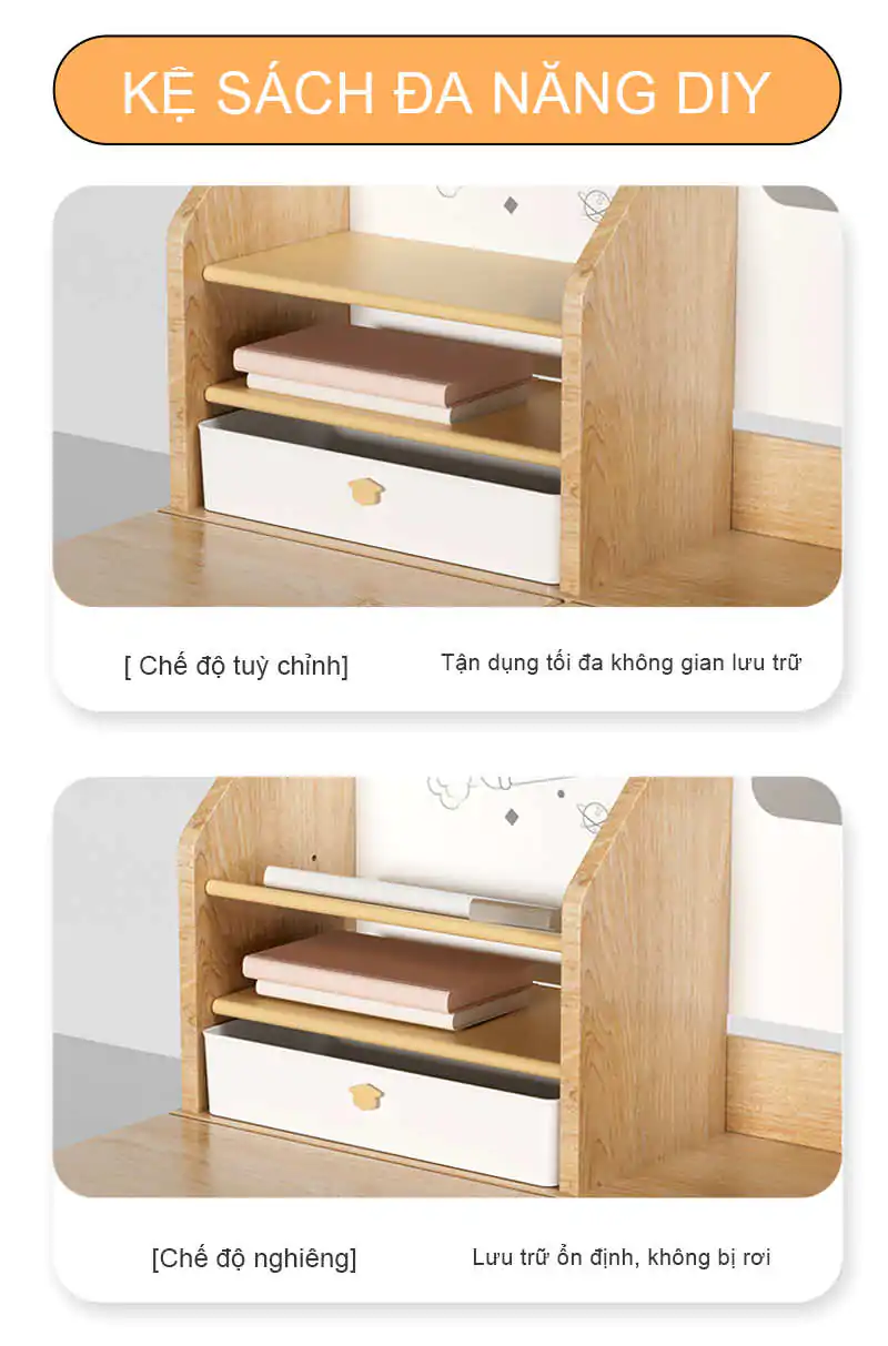 Kệ sách đa năng DIY