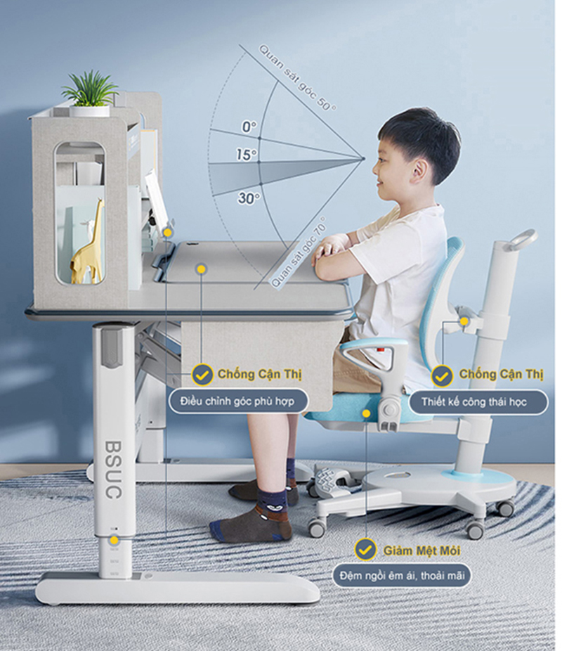 Bàn học thông minh là một loại bàn học được thiết kế đặc biệt