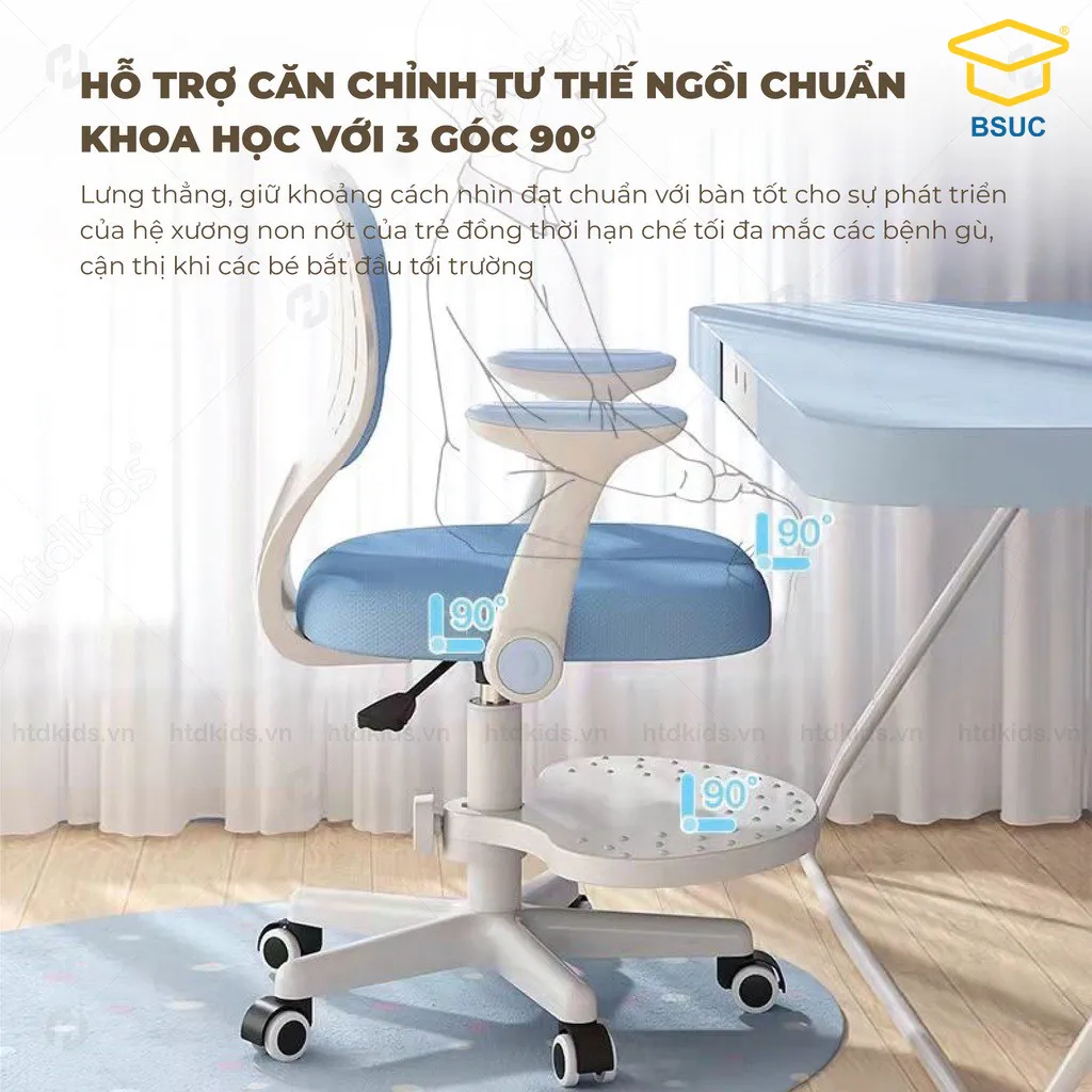 Thoải mái điều chỉnh linh hoạt ghế chống gù