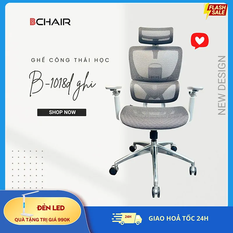 Ghế B 1018D Ghi