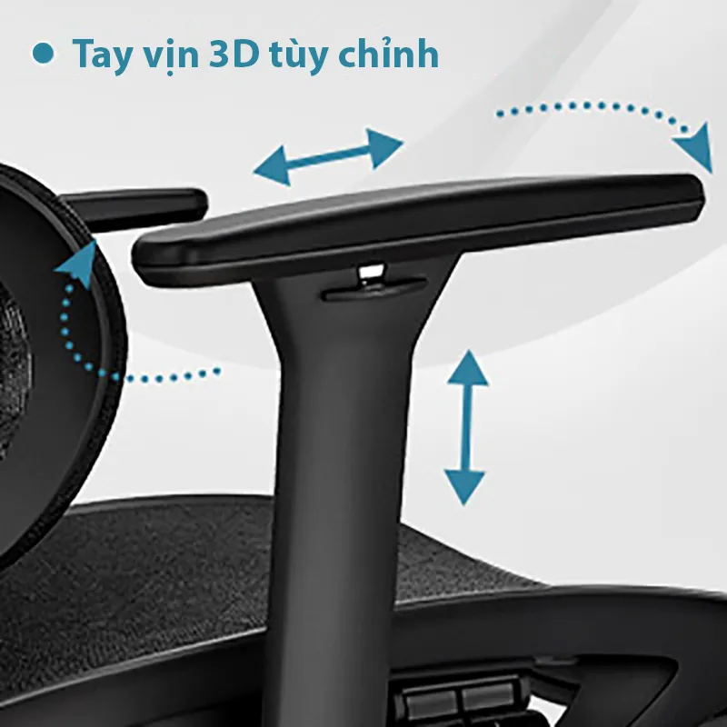 Tay vịn 3D ghế B-103 tùy chỉnh nhiều góc độ