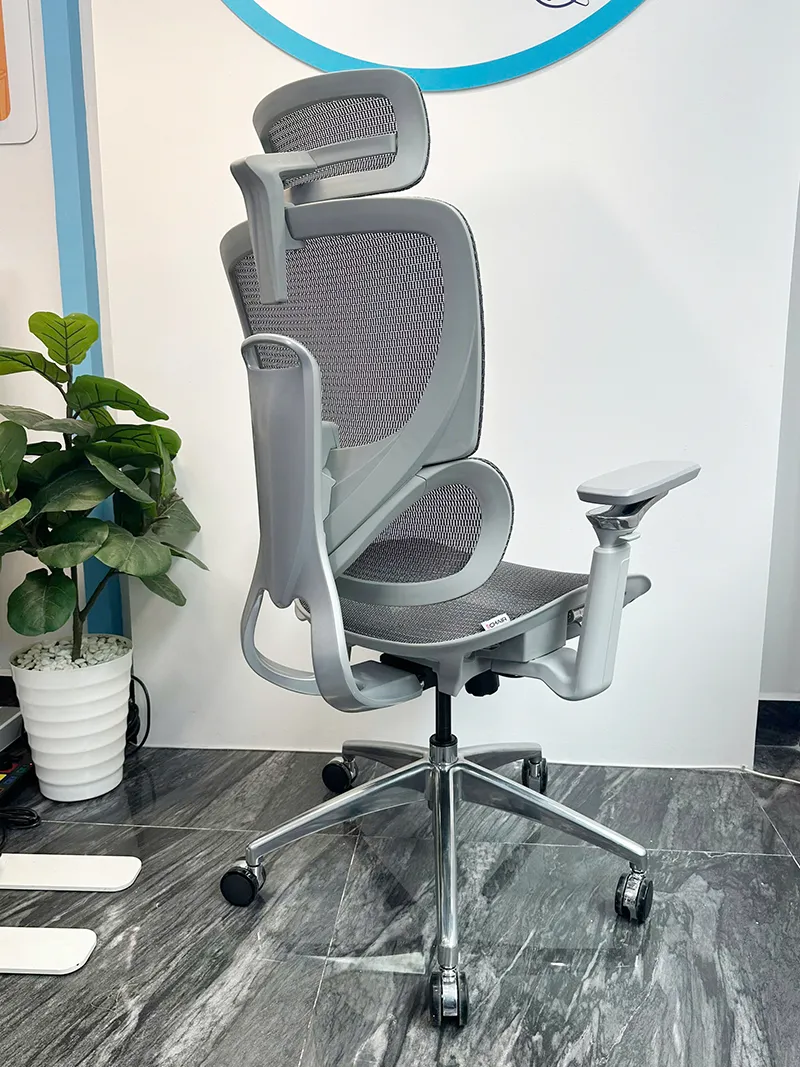 Ghế công thái học B-1018D màu ghi - ảnh 04 Ghế công thái học B-1018D màu ghi - ảnh 04