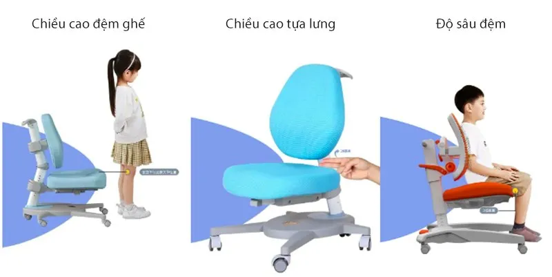 Điều chỉnh ghế ngồi học