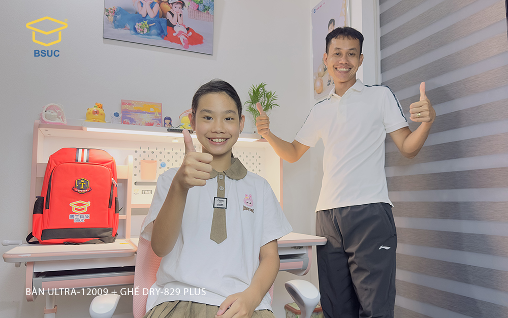 Bộ bàn ghế BSUC đẹp chống gù cho con