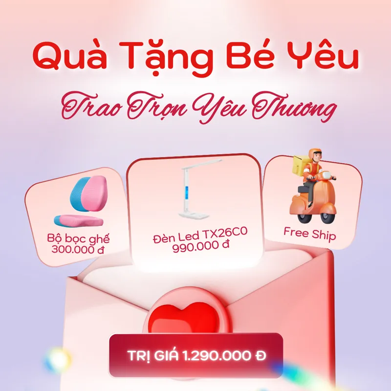 Bộ quà tặng cực sịn cho bé yêu khi mua bộ sản phẩm của BSUC