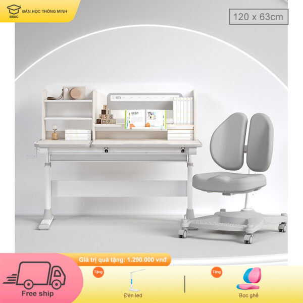 Bàn học trẻ em 1m2 DY-12001V1 ghế DA-618V1