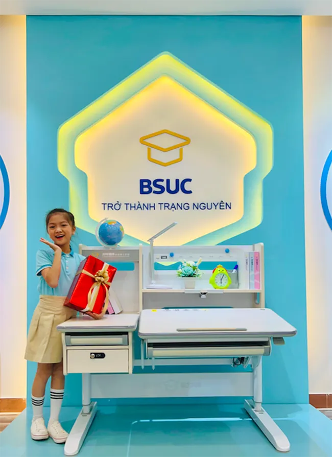 Sự kiện Back to school với nhiều chương trình hấp dẫn cho ba mẹ mua bàn học BSUC ạ