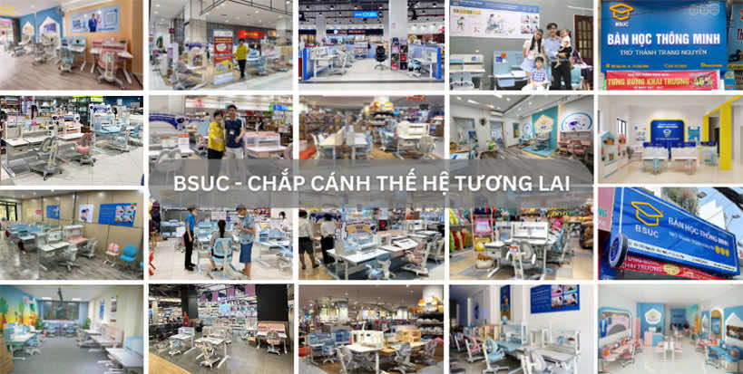 +30 Showroom bàn học, ghế chống gù cho bé BSUC