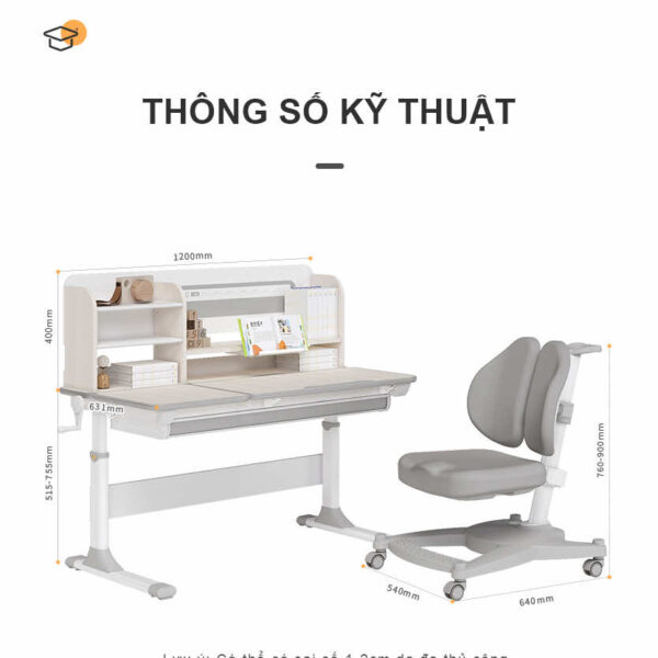 Bộ Bàn Ghế Chống Gù YX 12001 Ghế DRY 618 Hình 18